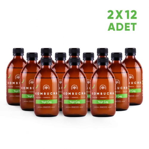 Shaman's Secret Kombucha Yeşil Çay 12'li Set